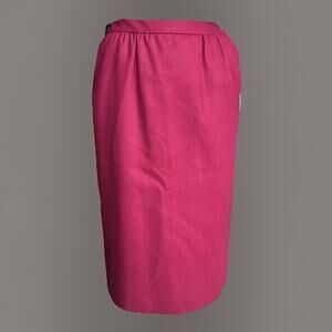 Vintage Pendleton Red Wool Pencil Skirt Petite Size 6 NWT USA Made Heritage Prep